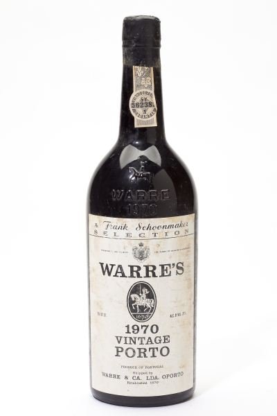 1970 Warre's Vintage Port: Warre's Vintage Port 1970 5 bottles 5 into neck, 5lbsl Removed from a large subterranean wine cellar of an avid Buffalo, New York wine collector and wine educator.