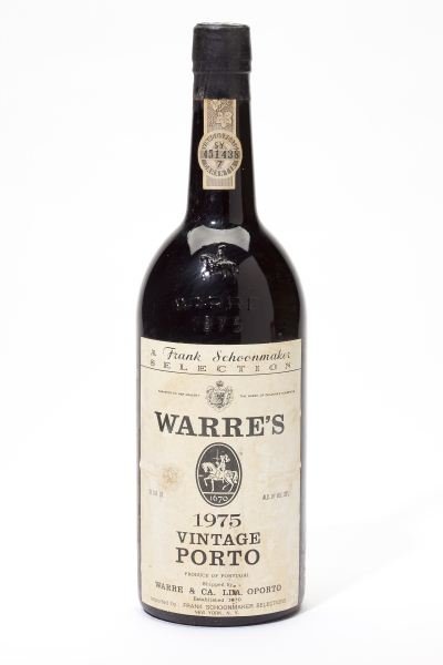 1975 Warre's Vintage Port: Warre's Vintage Port 1975 5 bottles 3 into neck, 1bn, 1ts, 5lbsl Removed from a large subterranean wine cellar of an avid Buffalo, New York wine collector and wine educator.