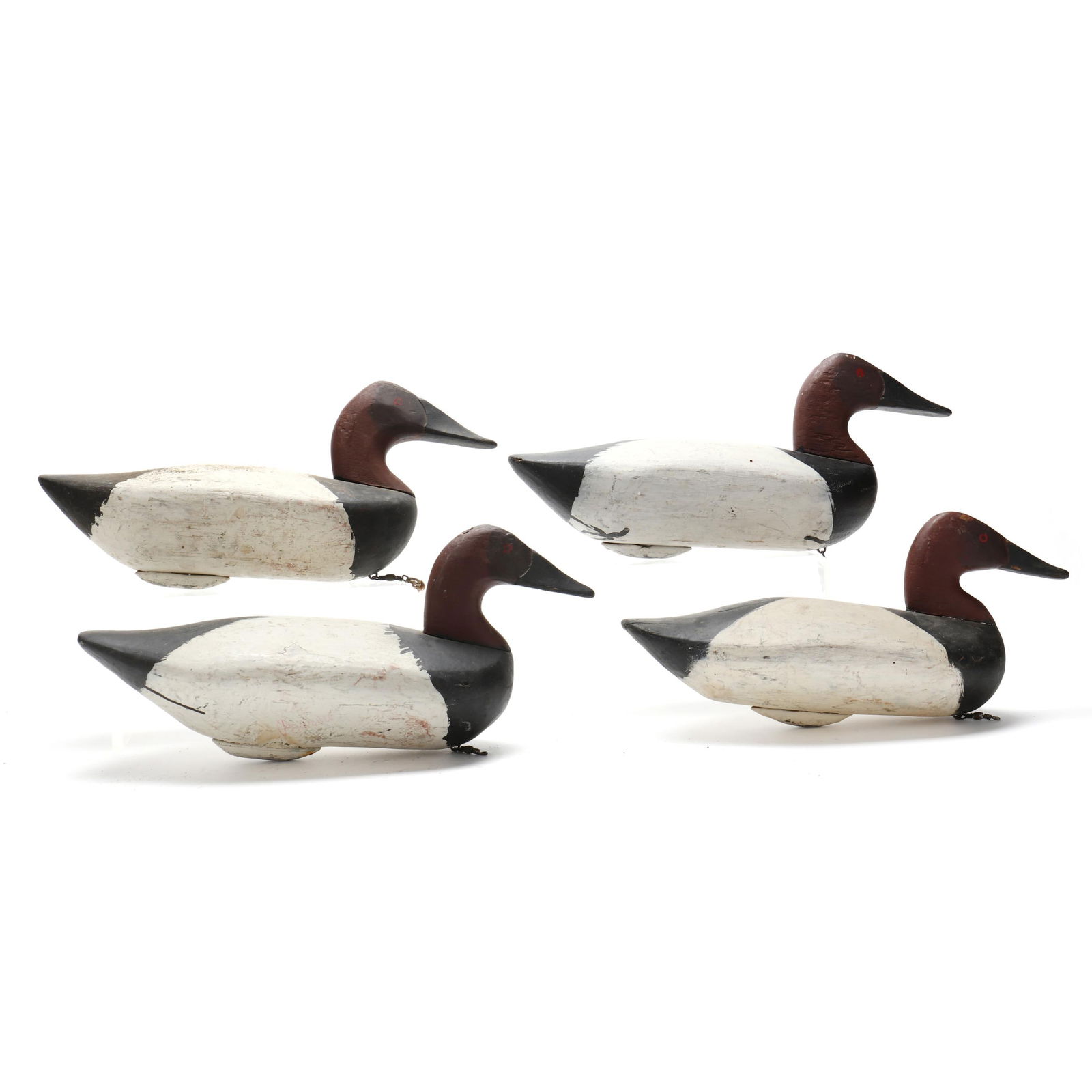 Sam Barnes (MD, 1857-1926), Four Drake Canvasbacks (1 of 18)