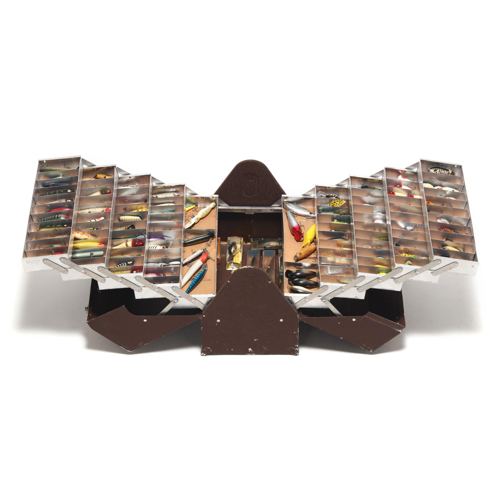 Vintage Philson Tackle Box with Over One Hundred Lures (1 of 9)