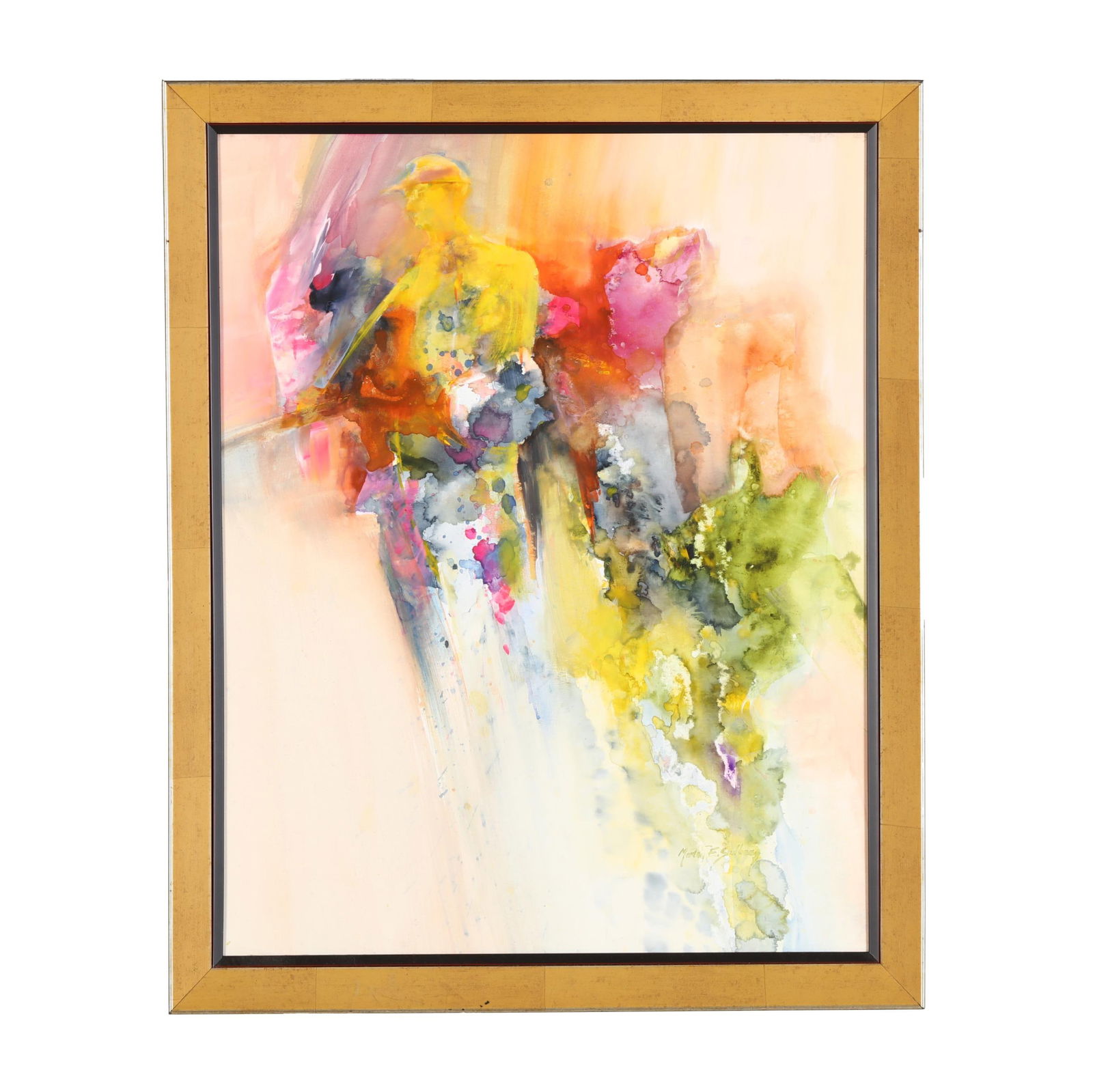 Morten Solberg (American, 1935-2022),  Fisherman in Yellow (1 of 4)