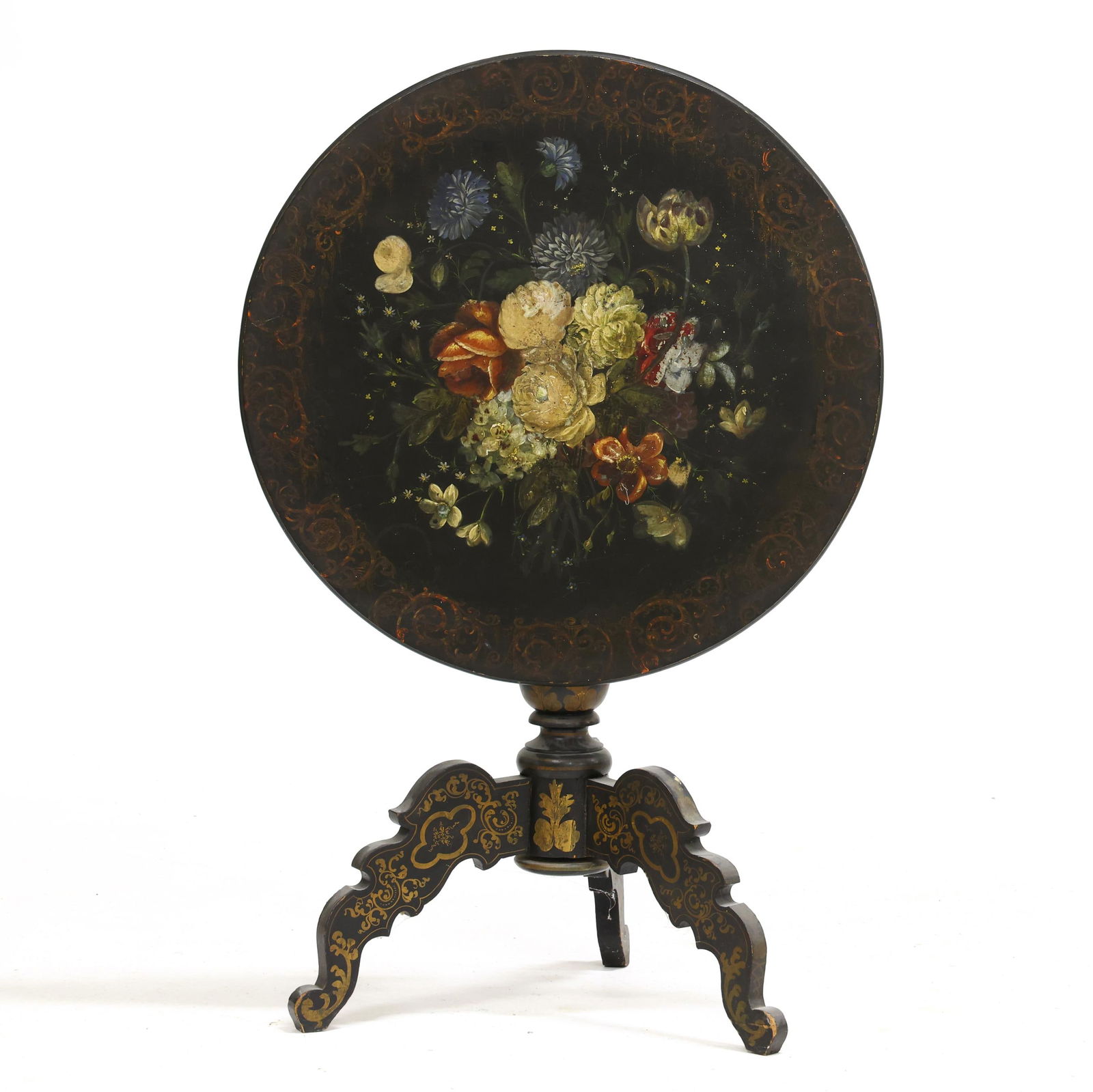 Victorian Painted Tilt Top Tea Table (1 of 6)