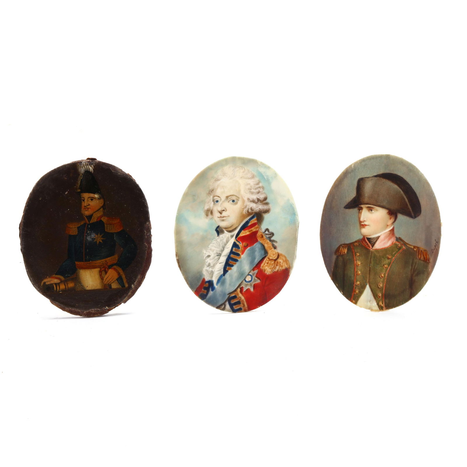 Continental School (19th Century), Three Miniature Portraits of Military Leaders (1 of 5)