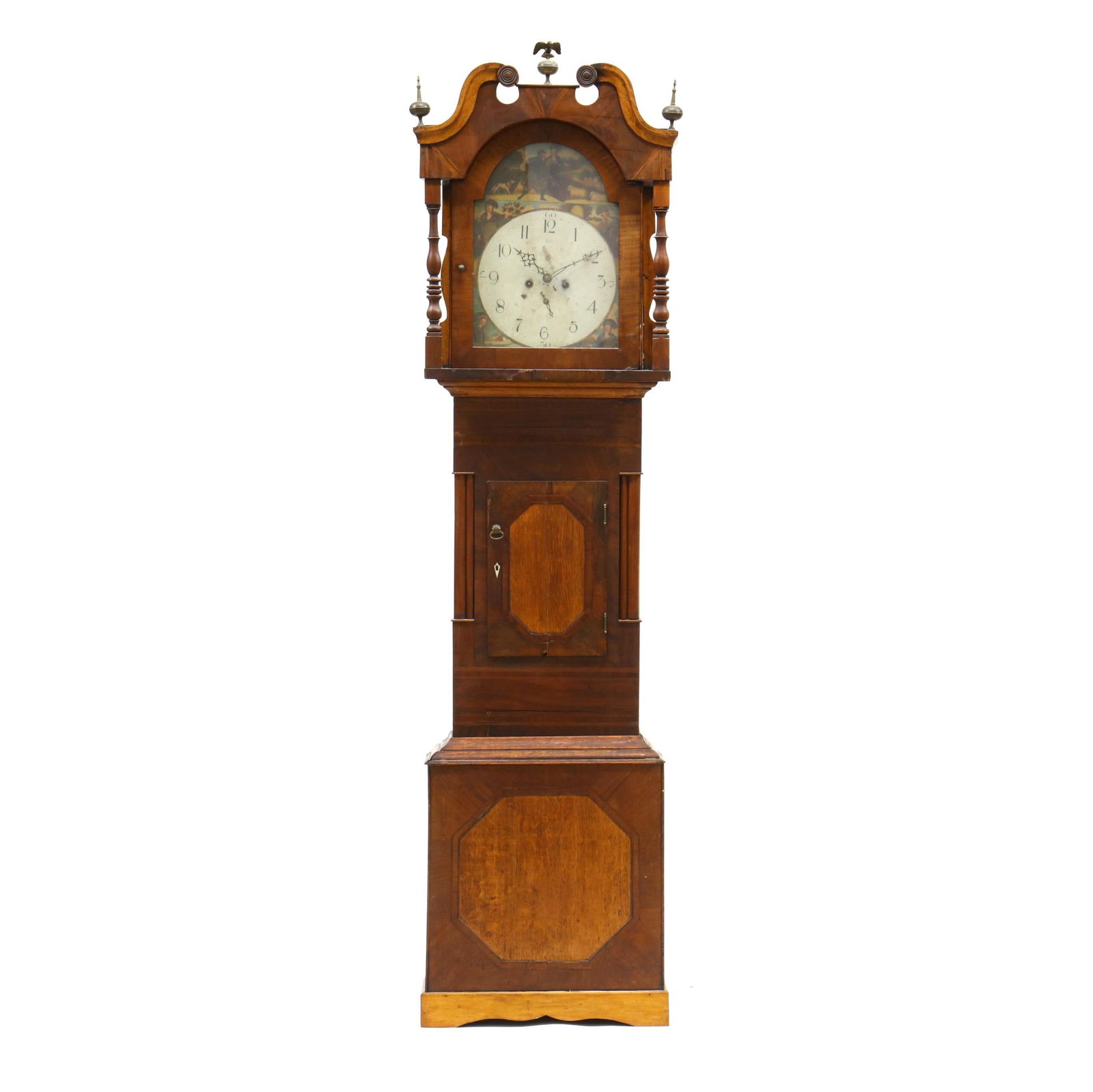 Scottish Inlaid Mahogany Tall Case Clock (1 of 16)