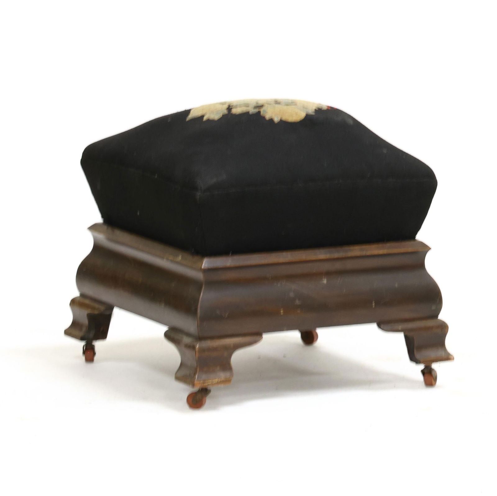American Classical Mahogany Footstool (1 of 4)