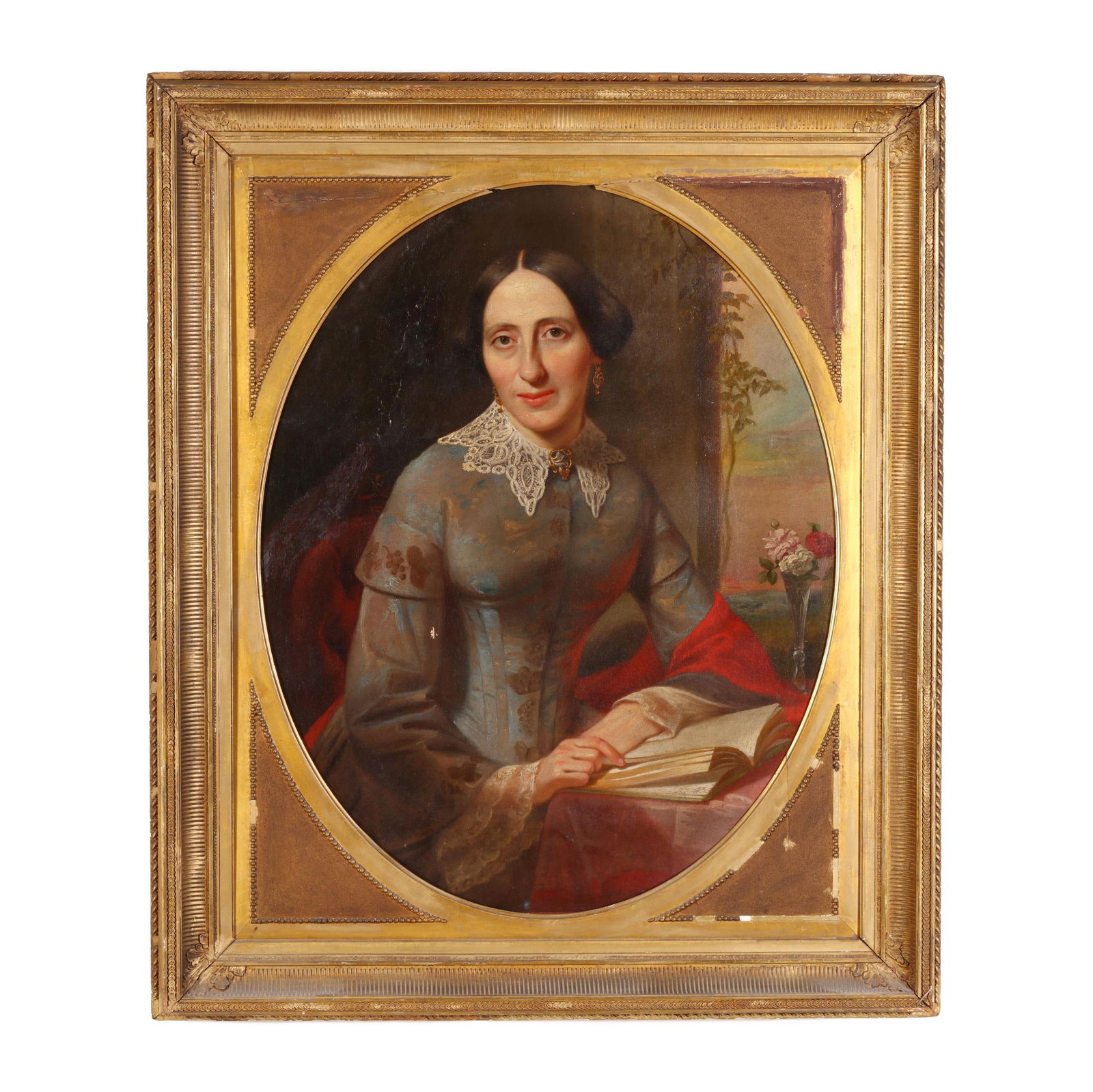 Attributed William Garl Browne (American, 1823-1894), Portrait of a Woman with an Open Book (1 of 6)