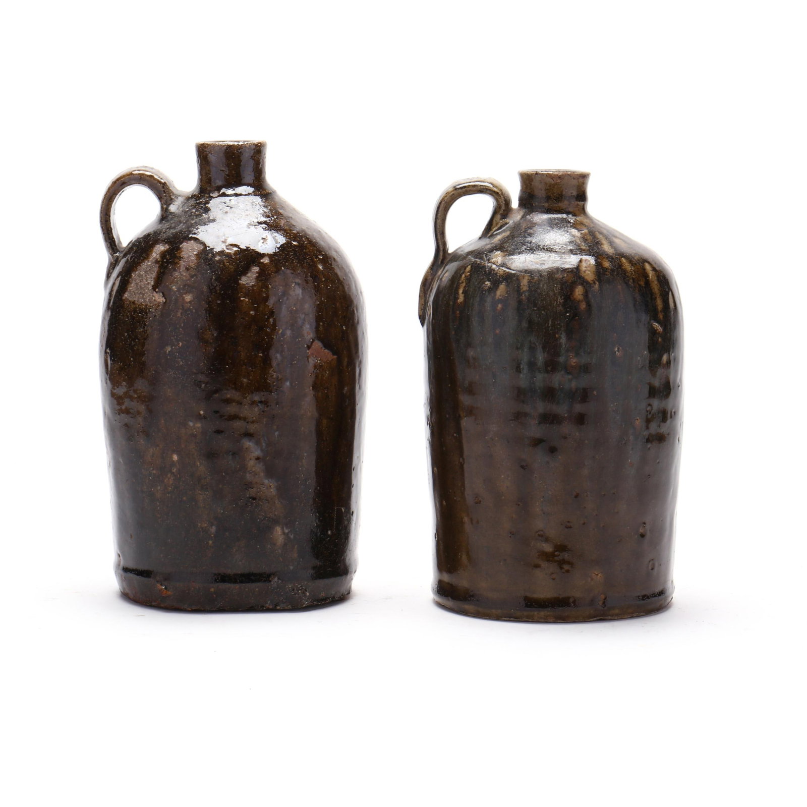Two Stoneware Half-Gallon Jugs, Attributed Crawford County, Georgia (1 of 8)