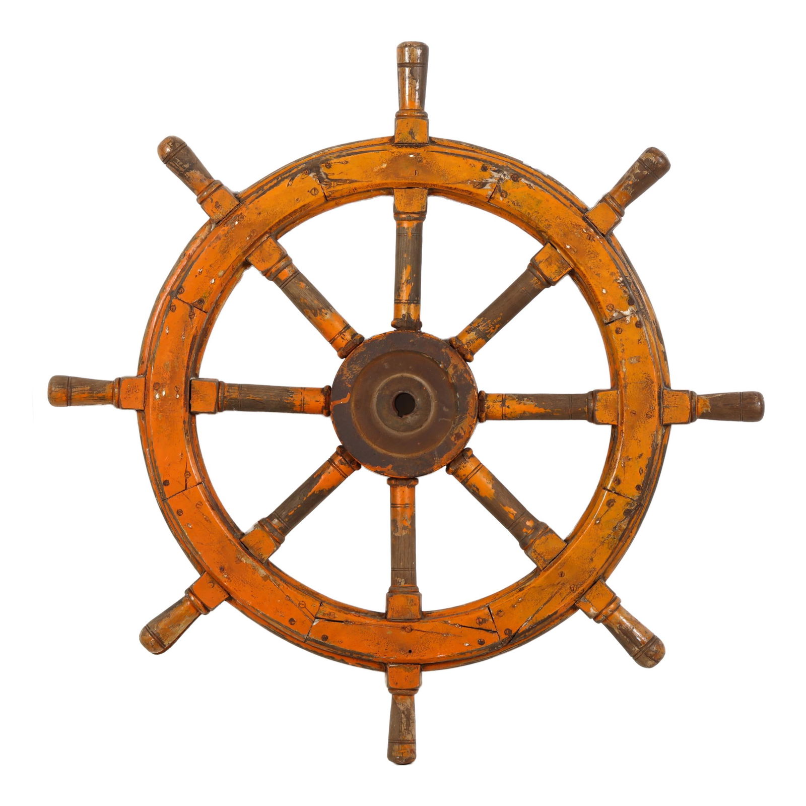 Vintage Painted Ship's Wheel (1 of 5)