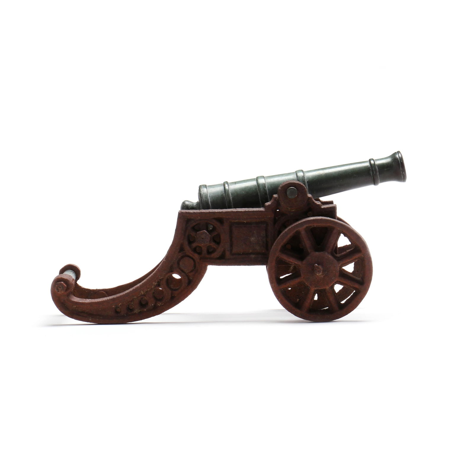 Cast Iron And Wood Signal Cannon