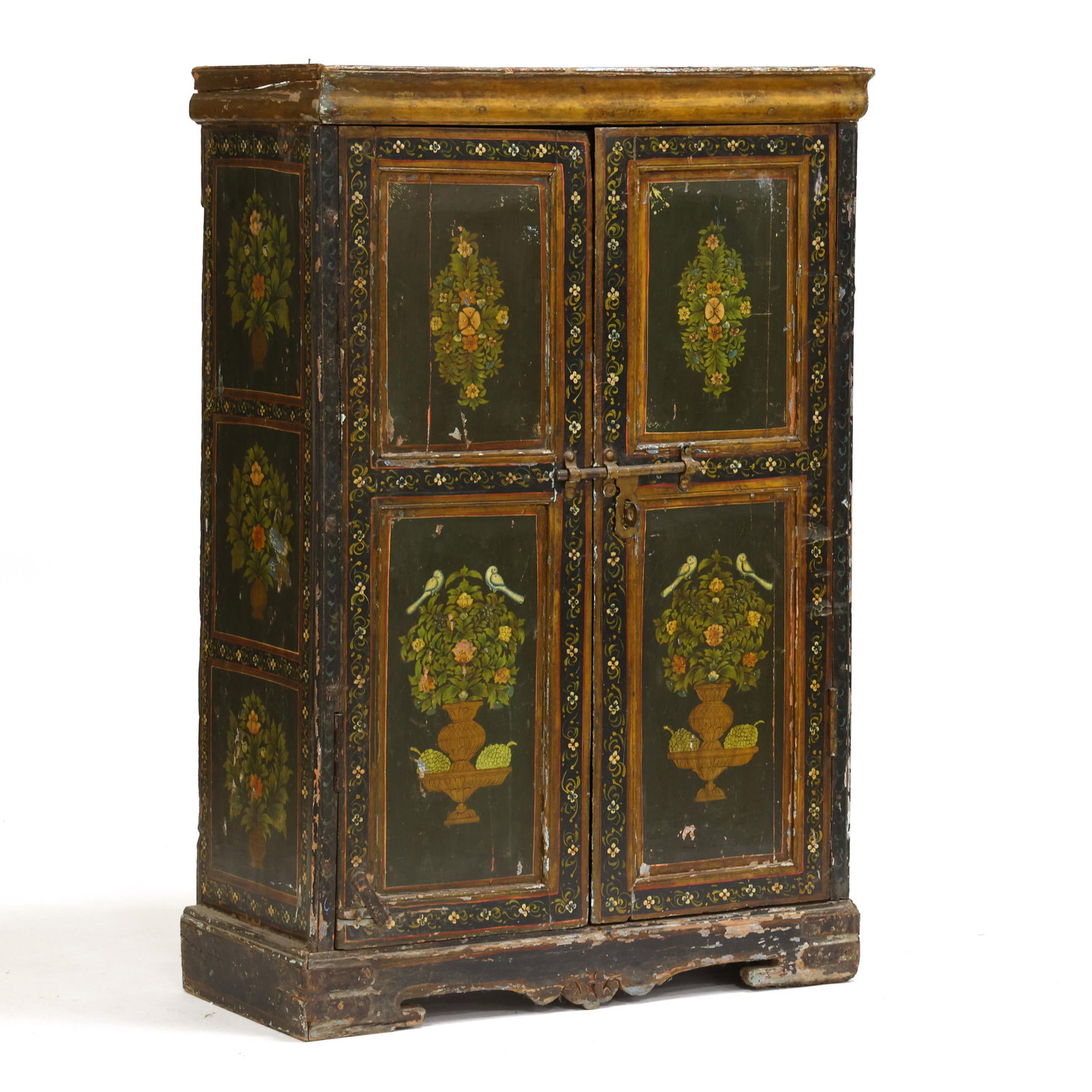 Antique Continental Painted Diminutive Cupboard (1 of 13)