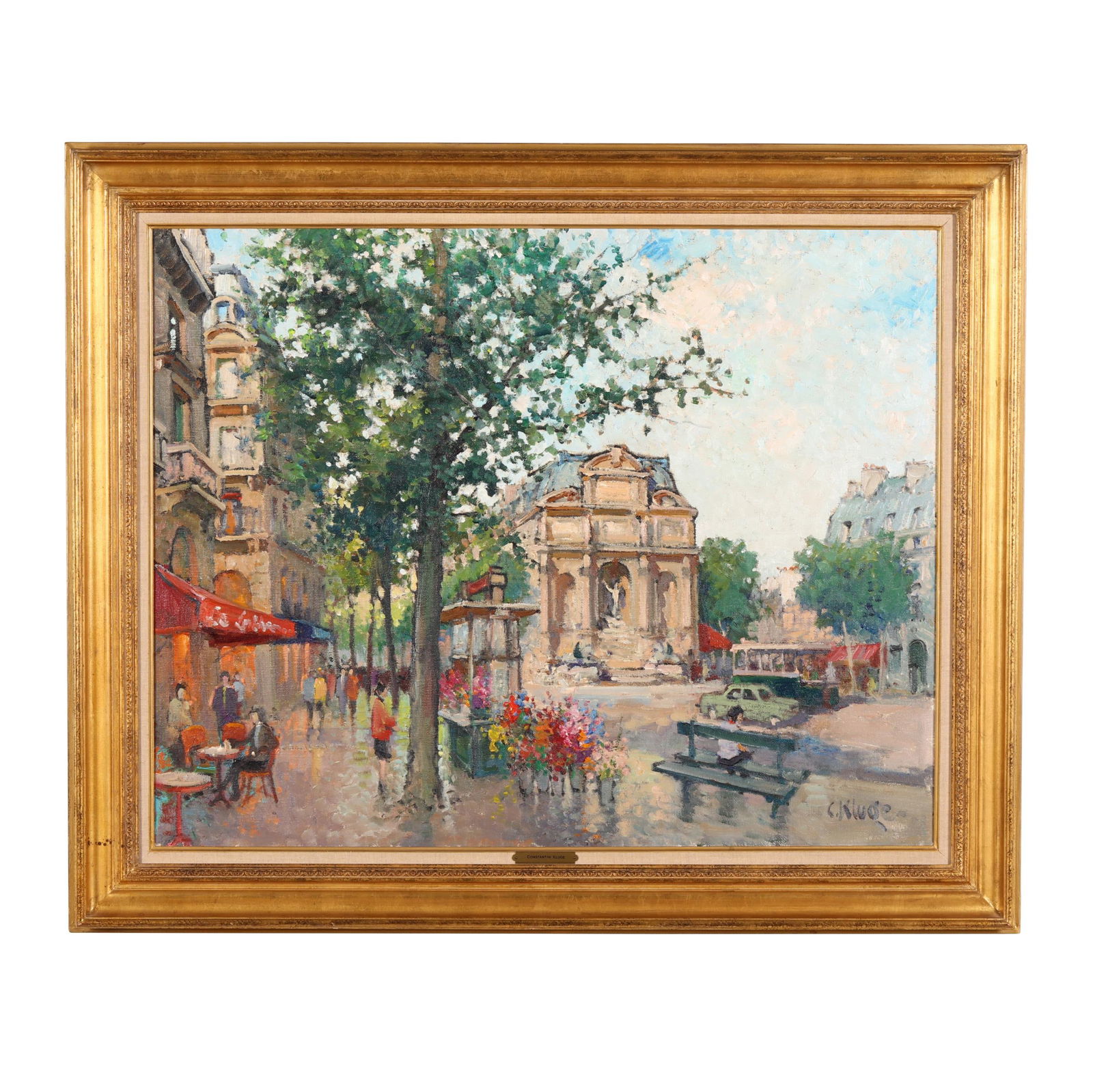 Constantine Kluge (French, 1912-2003), Place Saint-Michel, Paris (1 of 8)
