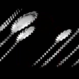Four Georg Jensen  Ornamental  Sterling Silver Flatware Servers: Four Georg Jensen Ornamental Sterling Silver Flatware Serversassorted date marks circa 1915-present, pattern number 41, includes a two tined serving fork; gravy ladle; cream ladle; and sugar spoon; no