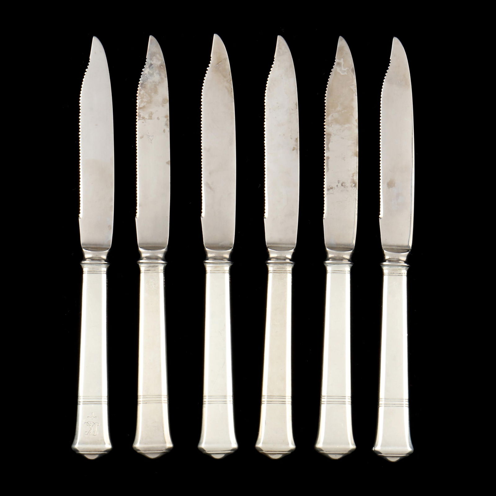 Set of Six Tiffany & Co.  Windham  Sterling Silver Fruit Knives (1 of 4)