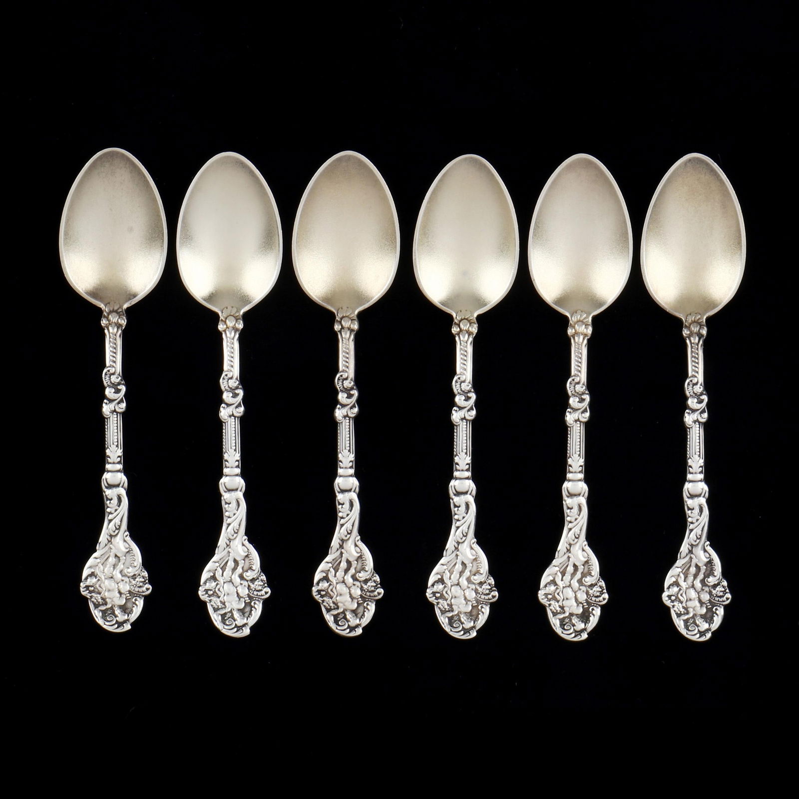 Set of Six Gorham  Versailles  Sterling Silver Demitasse Spoons (1 of 3)