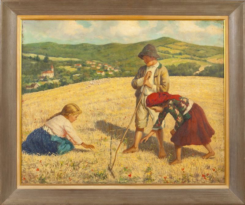 German School Painting, circa 1920: German School Painting, circa 1920oil on canvas, signature at lower right appears to be "Chultz," presented in the original frame.SS 25.5 x 31.5 in.; DOA 32 x 38 in.