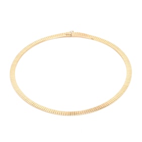 Gold Omega Style Necklace, Italy