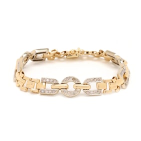 Gold and Diamond Bracelet, Italy