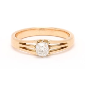 Gold and Diamond Ring