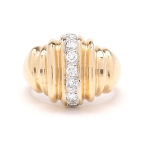 Gold and Diamond Ring