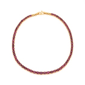 Gold and Ruby Necklace