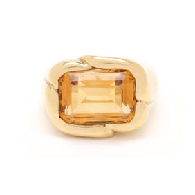 Gold and Citrine Ring