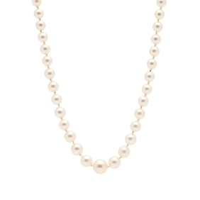Graduated Pearl Necklace, Mikimoto