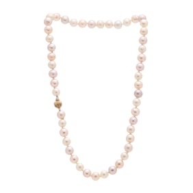 Gold and Pearl Necklace