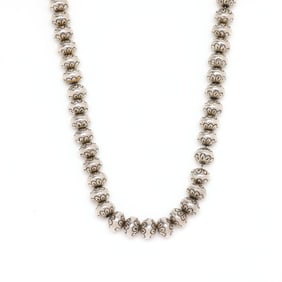 Southwestern Silver Bead Necklace
