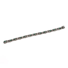 Sterling Silver and Chalcedony Bracelet, Georg Jensen