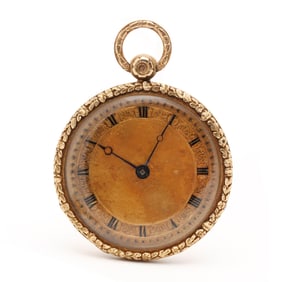 Antique Gold Open Face Pocket Watch