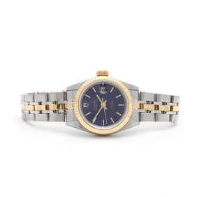 Stainless Steel and Gold Princess Date Watch, Tudor