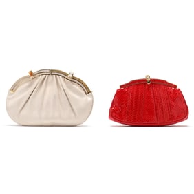 Two Vintage Frame-Top Clutches, Judith Leiber