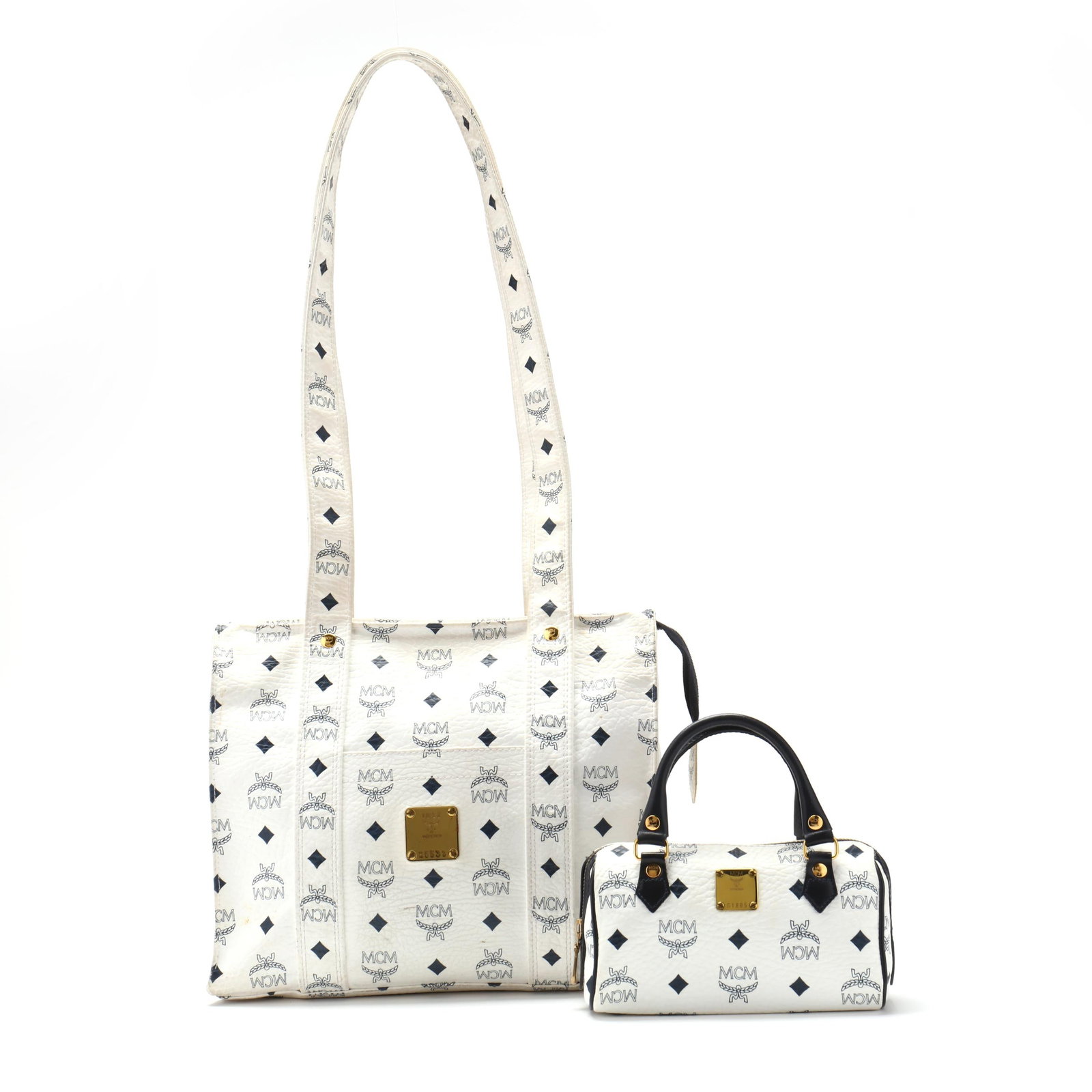 A Leather Shopper Bag and Mini Boston Bag, MCM (1 of 20)