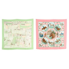 Two Silk Scarves, Hermès