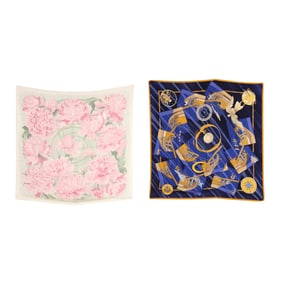 Two Silk Scarves, Hermès