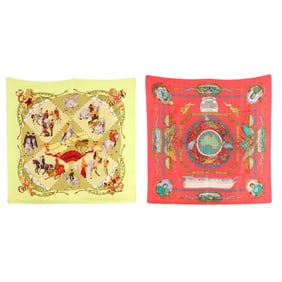 Two Silk Scarves, Hermès