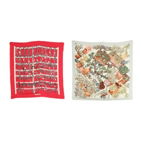 Two Silk Scarves, Hermès