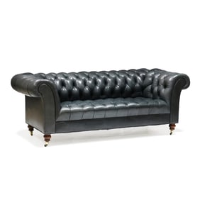 Edward Ferrell, Chesterfield Style Leather Sofa