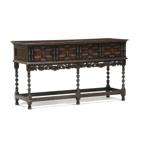 Jacobean Style Oak Server / Sofa Table