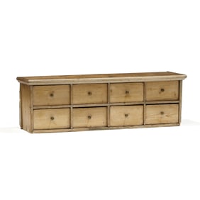 Antique Continental Pine Spice Cabinet