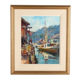Edward Norton Ward (American, 1928-2022), Noyo Harbor