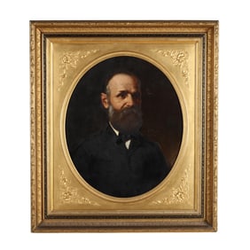 American School (Late 19th Century), Portrait of a Bearded Gentleman