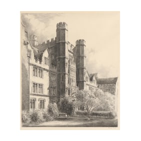 Louis Orr (American, 1879-1961), School of Medicine Facade