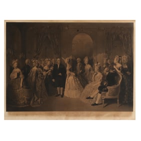 after Baron Jolly (British, 19th Century), Benjamin Franklin at the Court of France