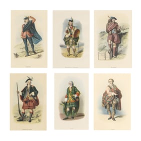 Set of Six Prints from The Clans of the Scottish Highlands