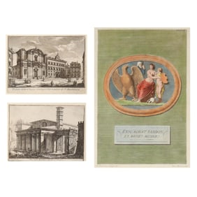 Three Antique Italian Engravings