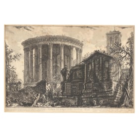 Giovanni Battista Piranesi (Italian, 1720-1778), Veduta del Tempio della Sibilla in Tivoli (View of