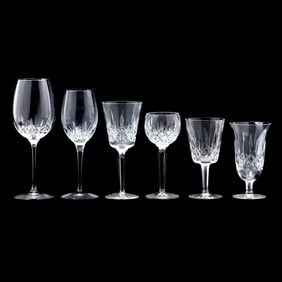 (41) Pieces of Waterford Lismore Stemware
