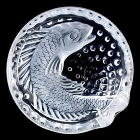 Lalique, Concarneau Crystal Cigar Ashtray