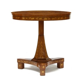 Dutch Marquetry Inlaid Center Table
